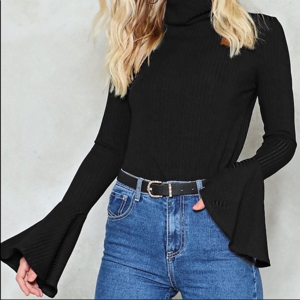 Nasty gal black turtleneck new SOLD